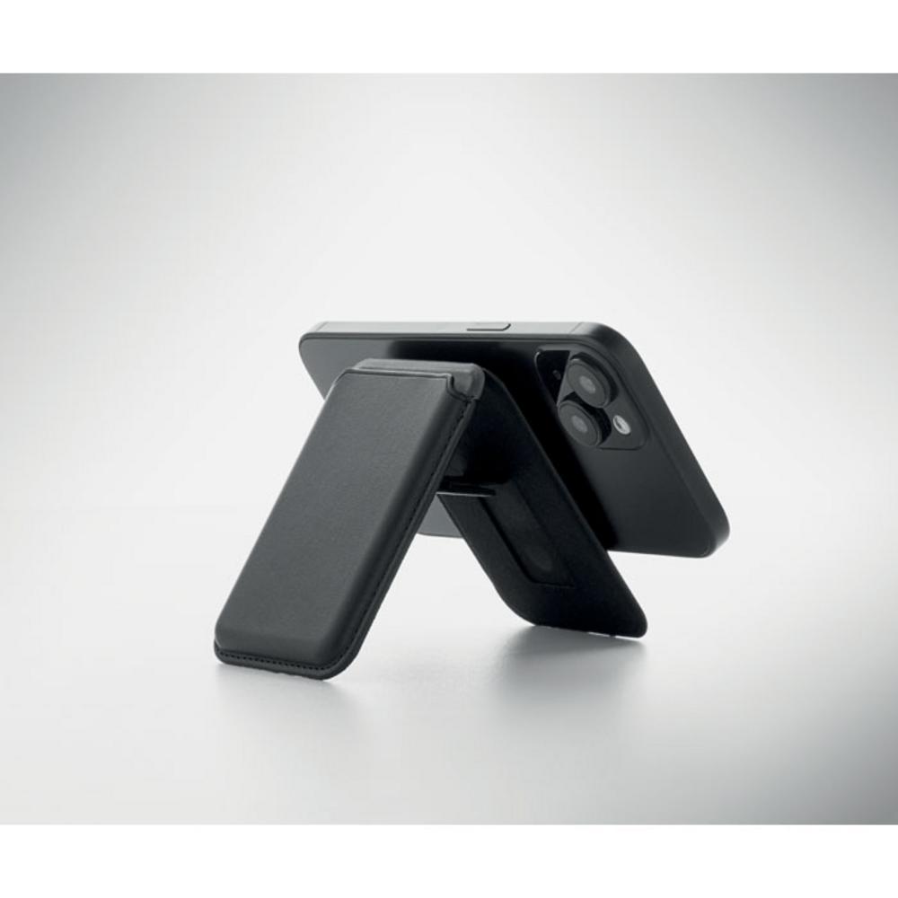 Akcesoria do smartfonów z logo – magnetyczne etui na kartę karta stand mo2983-03-ambiant Magnetyczne etui na kartę KARTA STAND mo2983-03-ambiant