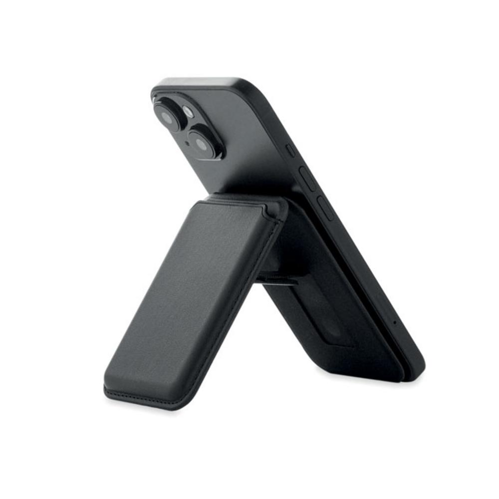 Akcesoria do smartfonów z logo – magnetyczne etui na kartę karta stand mo2983-03-open Magnetyczne etui na kartę KARTA STAND mo2983-03-open