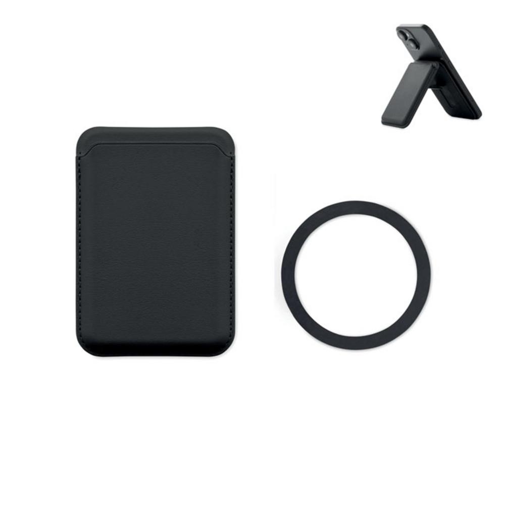Akcesoria do smartfonów z logo – magnetyczne etui na kartę karta stand mo2983-03 Magnetyczne etui na kartę KARTA STAND mo2983-03