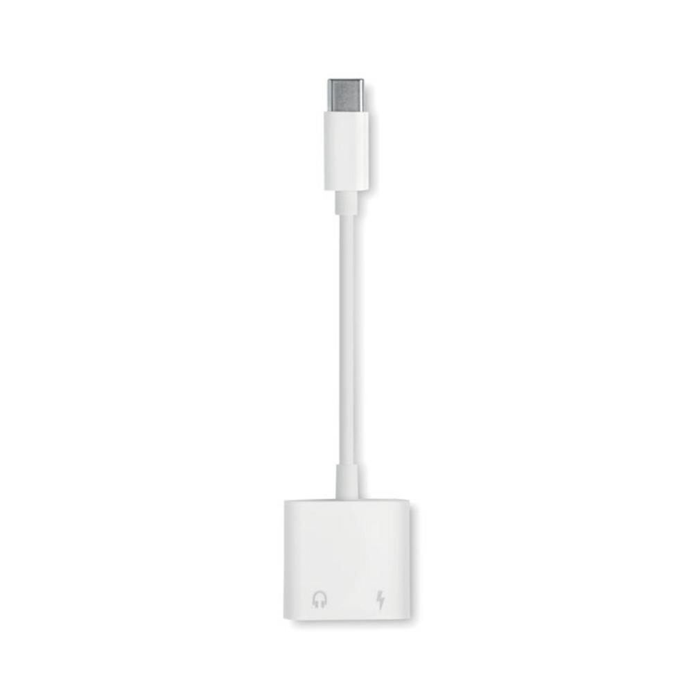 Akcesoria do smartfonów z logo – rozgałęźnik audio abs typu c koenet mo2496-06-top Rozgałęźnik audio ABS typu C KOENET mo2496-06-top