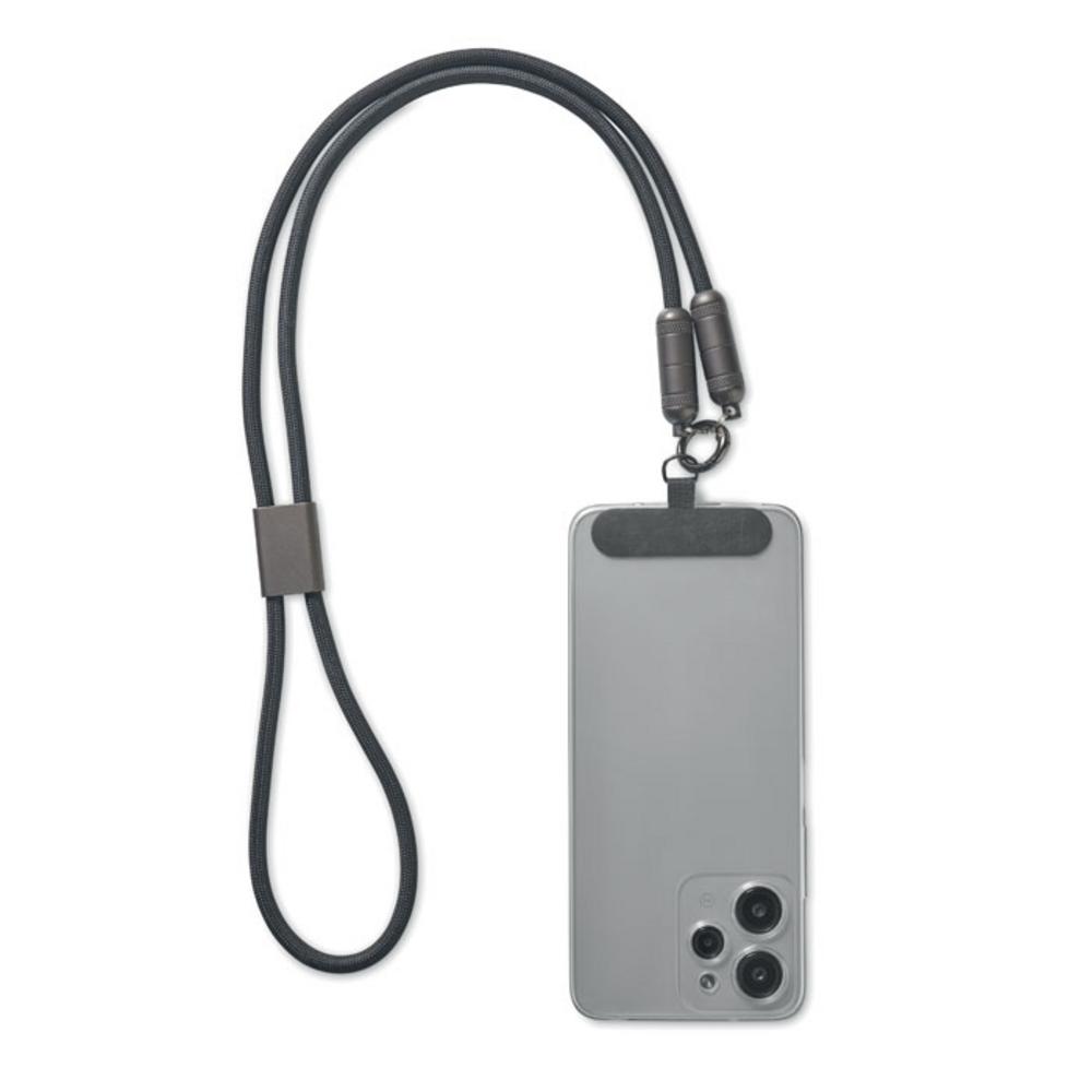 Akcesoria do smartfonów z logo – smycz do telefonu z kablem 60w shaka mo2585-03-top Smycz do telefonu z kablem 60W SHAKA mo2585-03-top