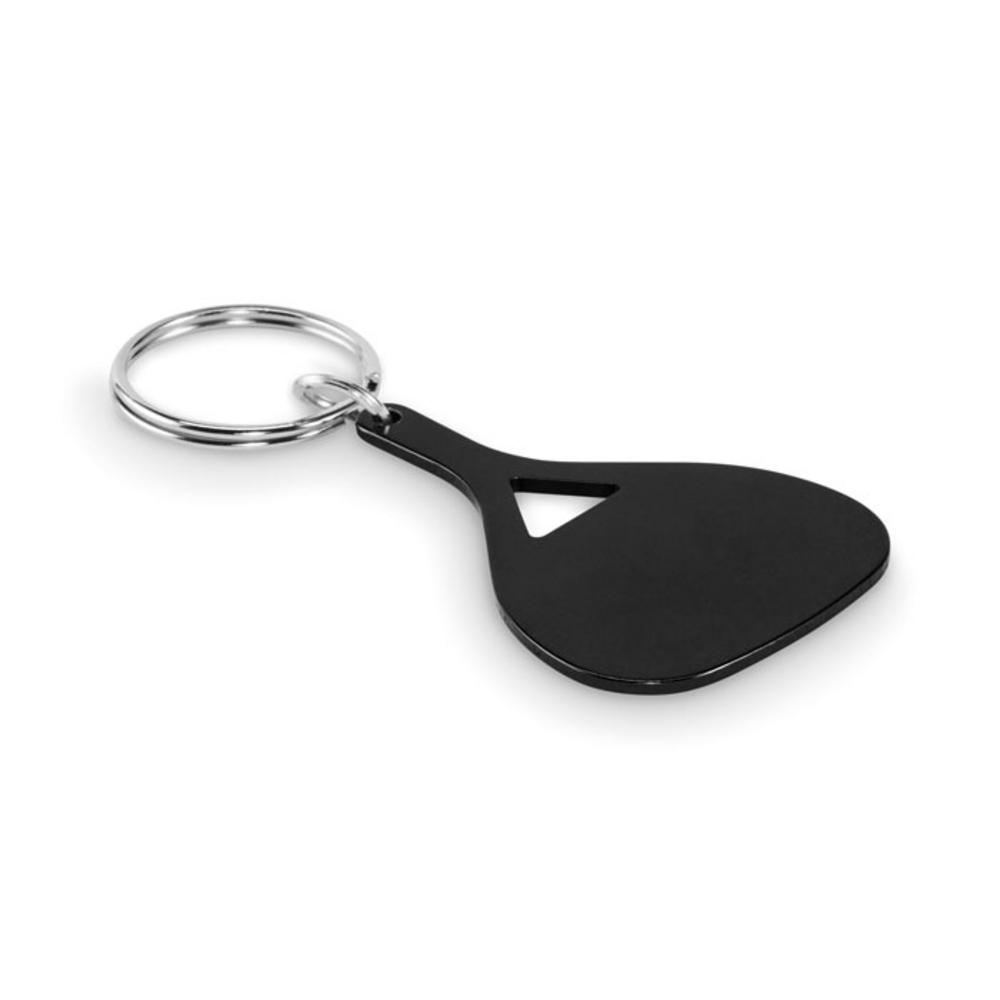 Aluminiowy brelok do kluczy KEPAD – czarny mo2794-03 Aluminiowy brelok do kluczy KEPAD - czarny