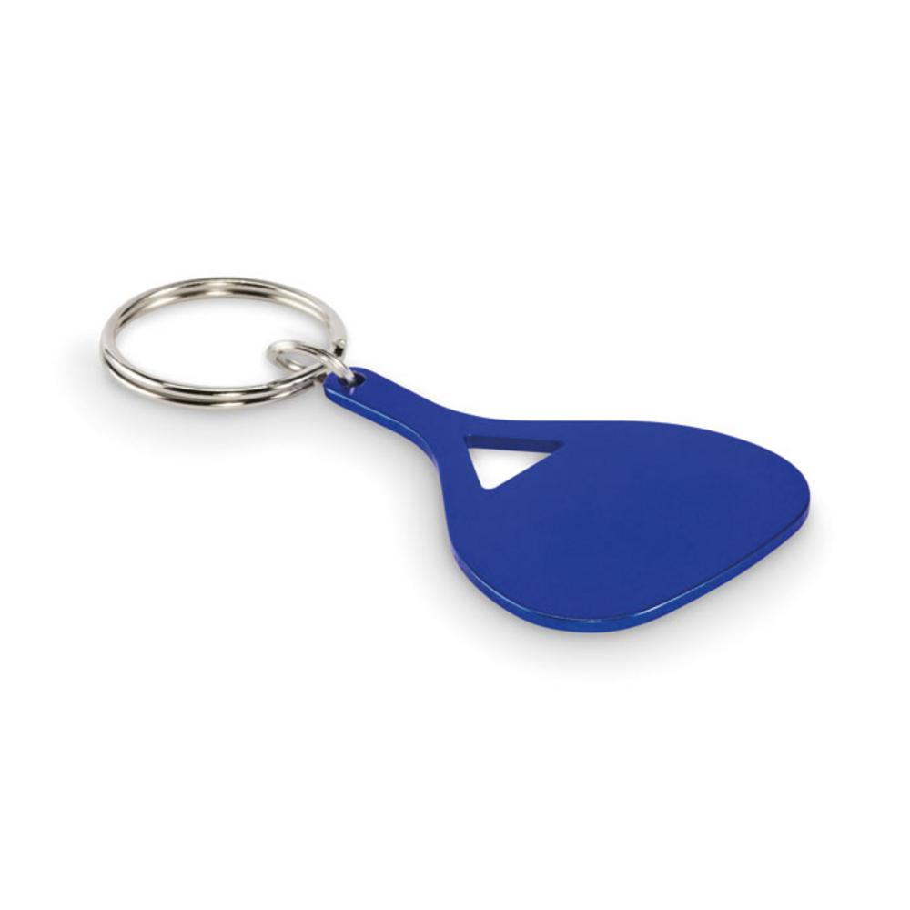 Aluminiowy brelok do kluczy KEPAD – niebieski mo2794-04 Aluminiowy brelok do kluczy KEPAD - niebieski