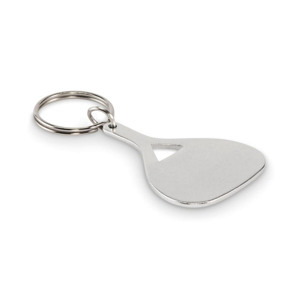 Aluminiowy brelok do kluczy KEPAD – srebrny mat mo2794-16 Aluminiowy brelok do kluczy KEPAD - srebrny mat