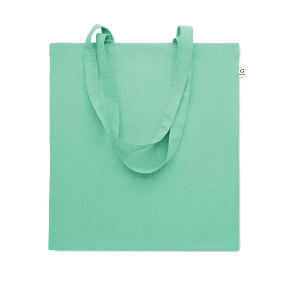 Bawełniana torba z recyklingu VIVEKA COLOUR – miętowa zielona mo2302-77 Bawełniana torba z recyklingu VIVEKA COLOUR - miętowa zielona