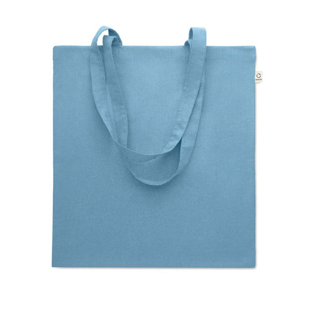 Bawełniana torba z recyklingu VIVEKA COLOUR – turkusowa mo2302-20 Bawełniana torba z recyklingu VIVEKA COLOUR - turkusowa