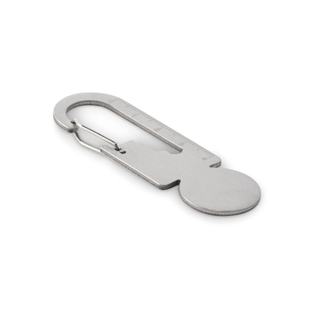 Brelok wielofunkcyjny z tokenem MULTIKEY – srebrny mo2337-14 Brelok wielofunkcyjny z tokenem MULTIKEY - srebrny