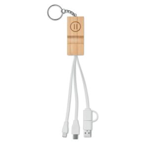 Bambusowy brelok z podstawką CLAUERC mo2295-40-top