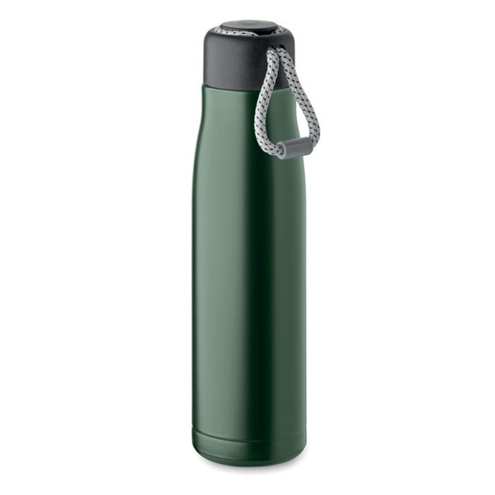 Butelka dwuścienna 500 ml CORDLE – ciemnozielona mo2413-60 Butelka dwuścienna 500 ml CORDLE - ciemnozielona