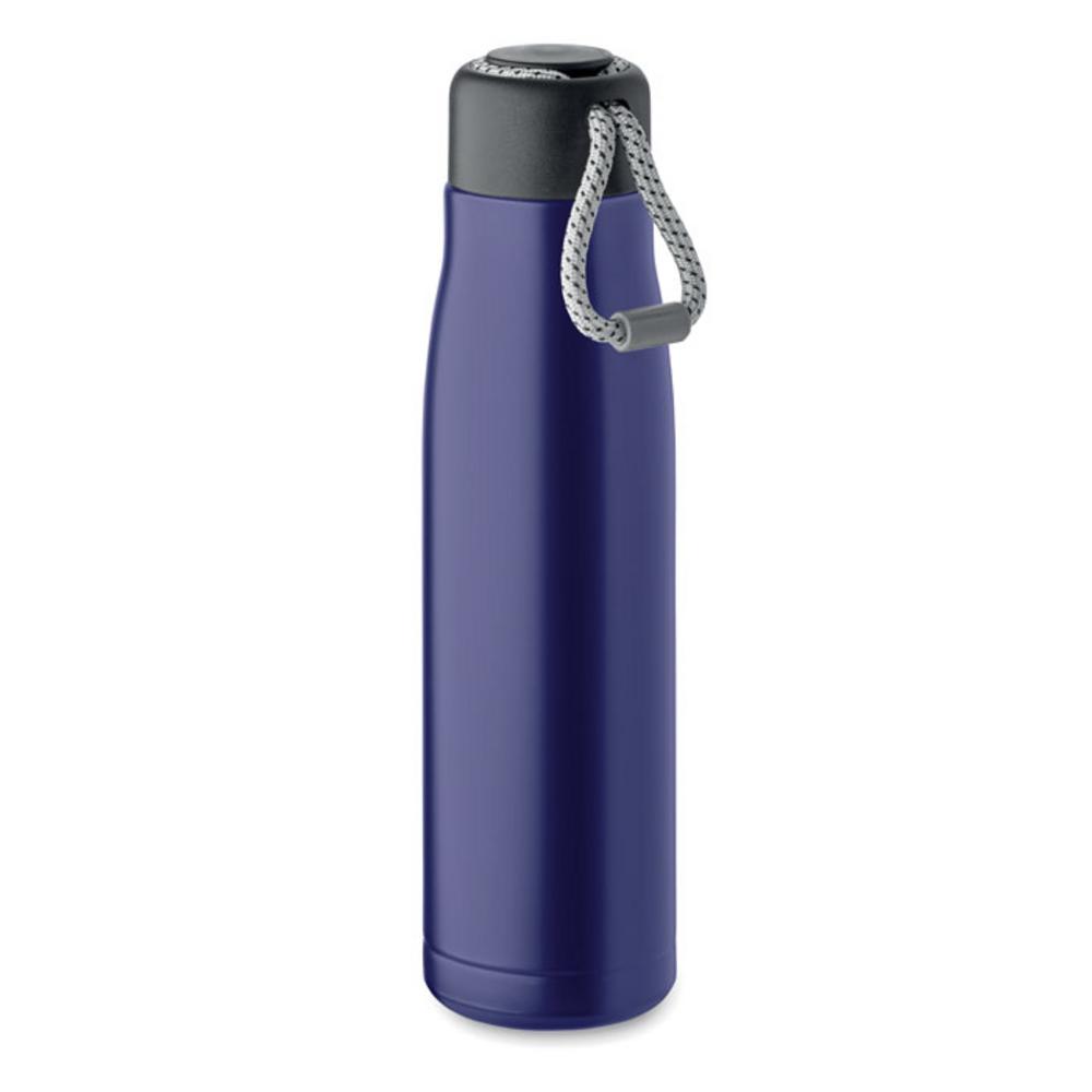 Butelka dwuścienna 500 ml CORDLE – niebieska mo2413-37 Butelka dwuścienna 500 ml CORDLE - niebieska