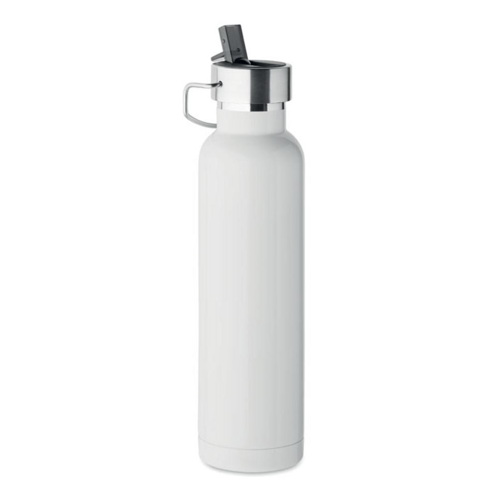 Butelka dwuścienna 660 ml RIFLOW – biała mo2283-06 Butelka dwuścienna 660 ml RIFLOW - biała