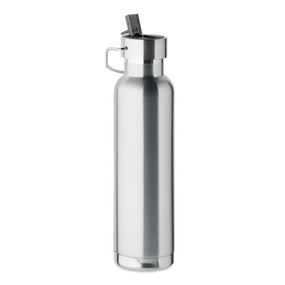 Butelka dwuścienna 660 ml RIFLOW – srebrna mo2283-16 Butelka dwuścienna 660 ml RIFLOW - srebrna
