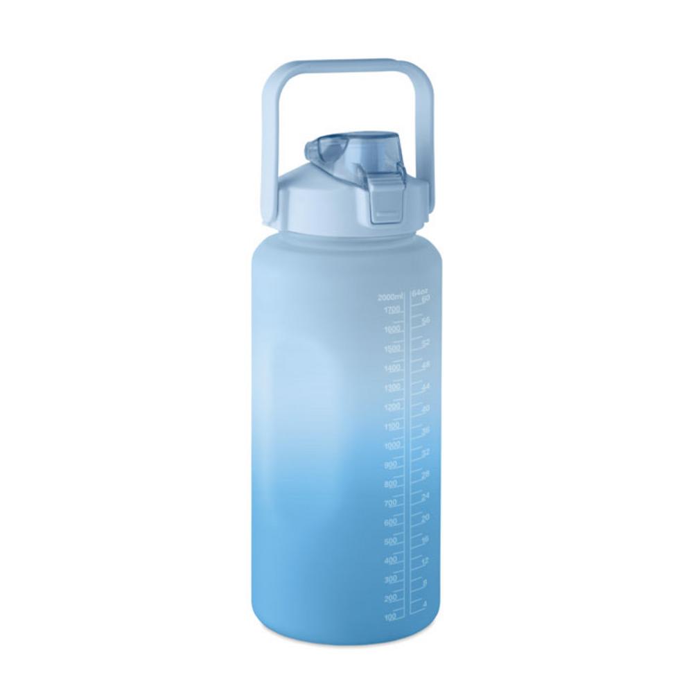 Butelka na wodę RPET 2000ml ACTIVATE MAX – niebieska mo2791-37 Butelka na wodę RPET 2000ml ACTIVATE MAX - niebieska