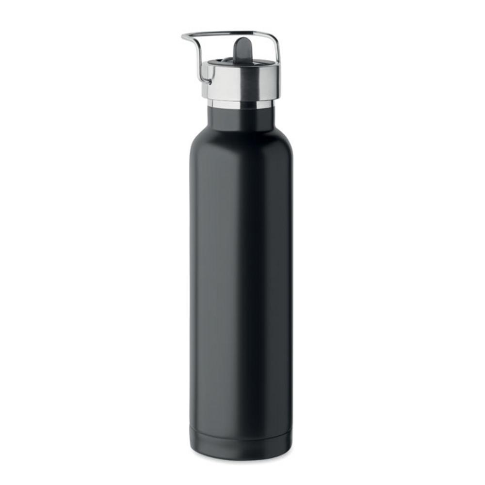 Butelki z logo – butelka dwuścienna 660 ml riflow mo2283-03-open Butelka dwuścienna 660 ml RIFLOW mo2283-03-open
