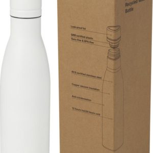 Vasa butelka ze stali nierdzwenej z recyklingu z miedzianą izolacją próżniową o pojemności 500 ml posiadająca certyfikat RCS 10073601