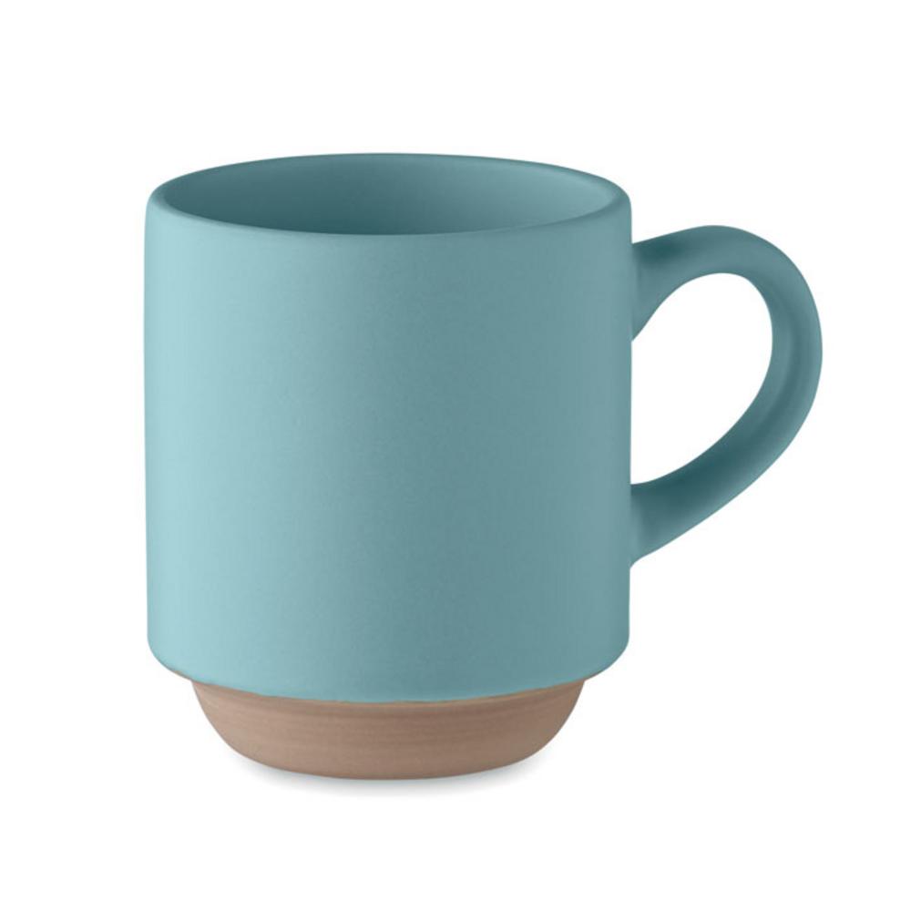 Ceramiczny kubek 170 ml CERACK – turkusowy mo2493-20 Ceramiczny kubek 170 ml CERACK - turkusowy