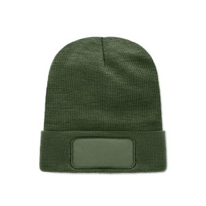 Czapka unisex poliester RPET CAPNIT - ciemnozielona