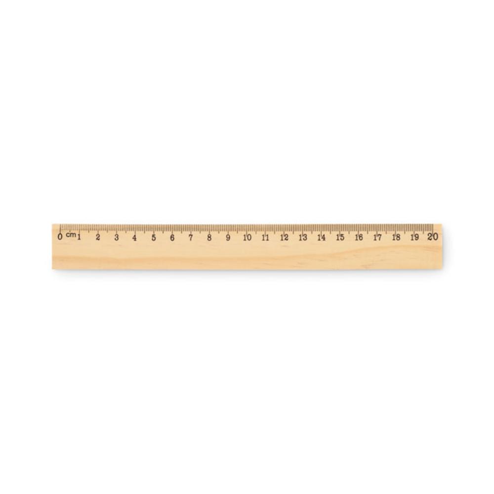 Drewniana linijka 20 cm RULER20 – drewniana mo2917-40 Drewniana linijka 20 cm RULER20 - drewniana