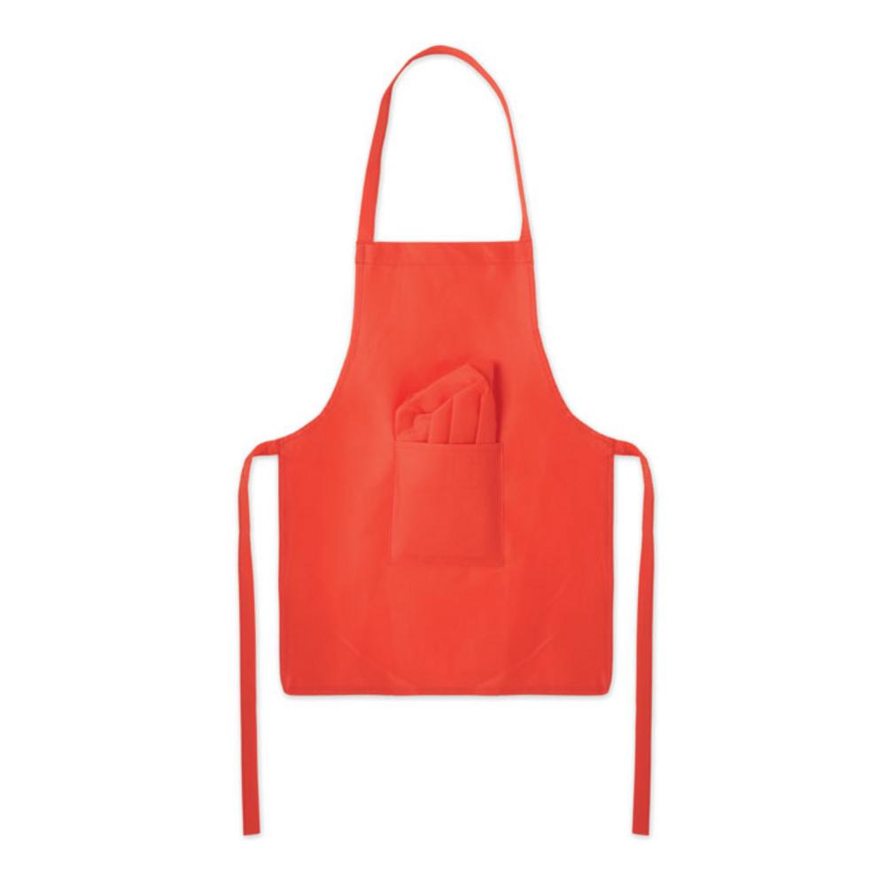 Fartuchy z logo – zestaw kuchenny dla dzieci kid chef mo2826-05-back Zestaw kuchenny dla dzieci KID CHEF mo2826-05-back