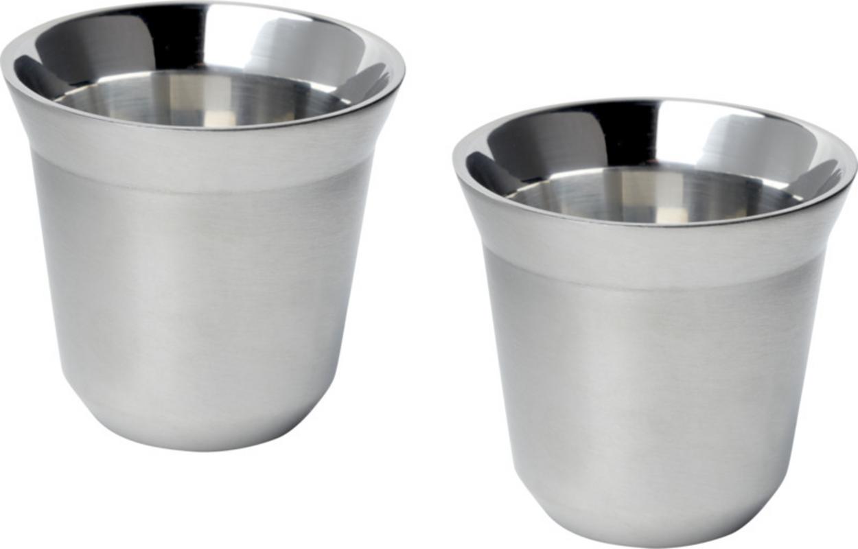 Filiżanki z logo – duo zestaw filiżanek do espresso ze stali nierdzewnej z certyfikatem rcs 80 ml 10080481_e1 Duo zestaw filiżanek do espresso ze stali nierdzewnej z certyfikatem RCS 80 ml 10080481_e1