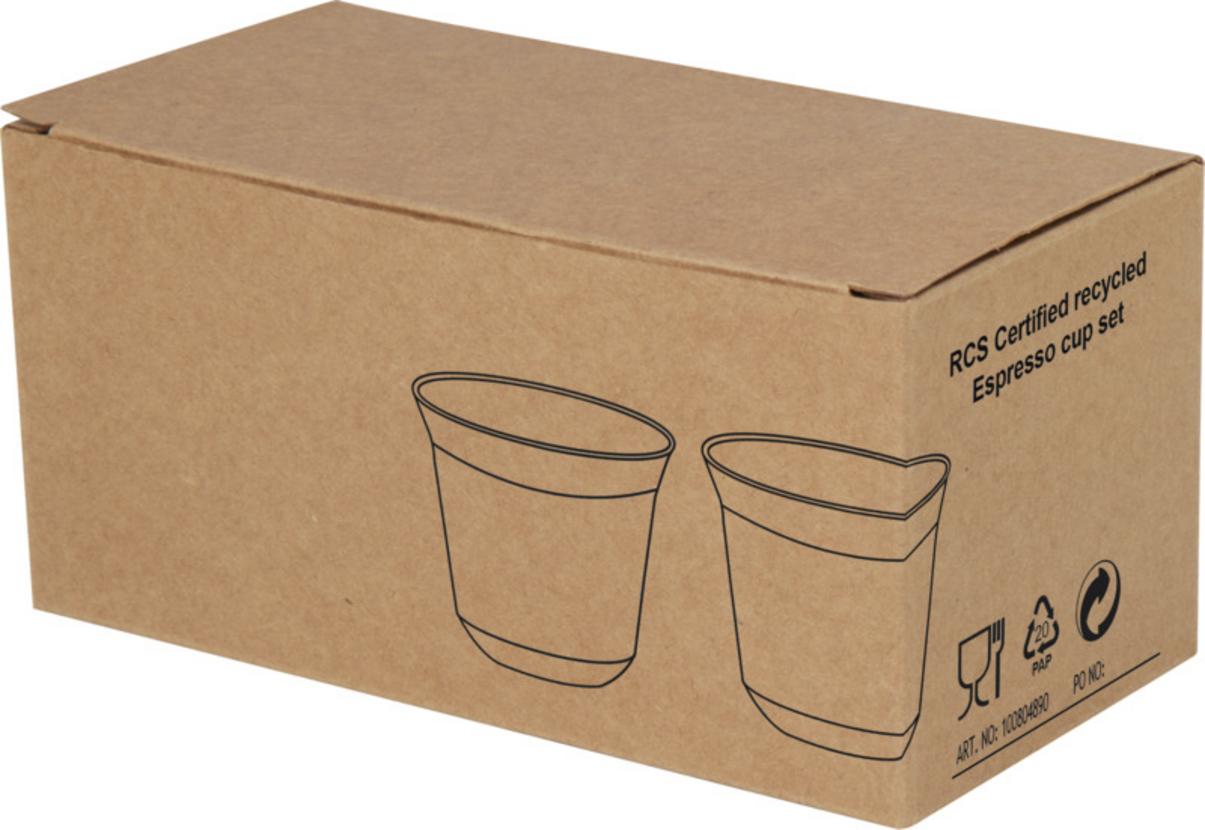 Filiżanki z logo – duo zestaw filiżanek do espresso ze stali nierdzewnej z certyfikatem rcs 80 ml 10080481_p1 Duo zestaw filiżanek do espresso ze stali nierdzewnej z certyfikatem RCS 80 ml 10080481_p1