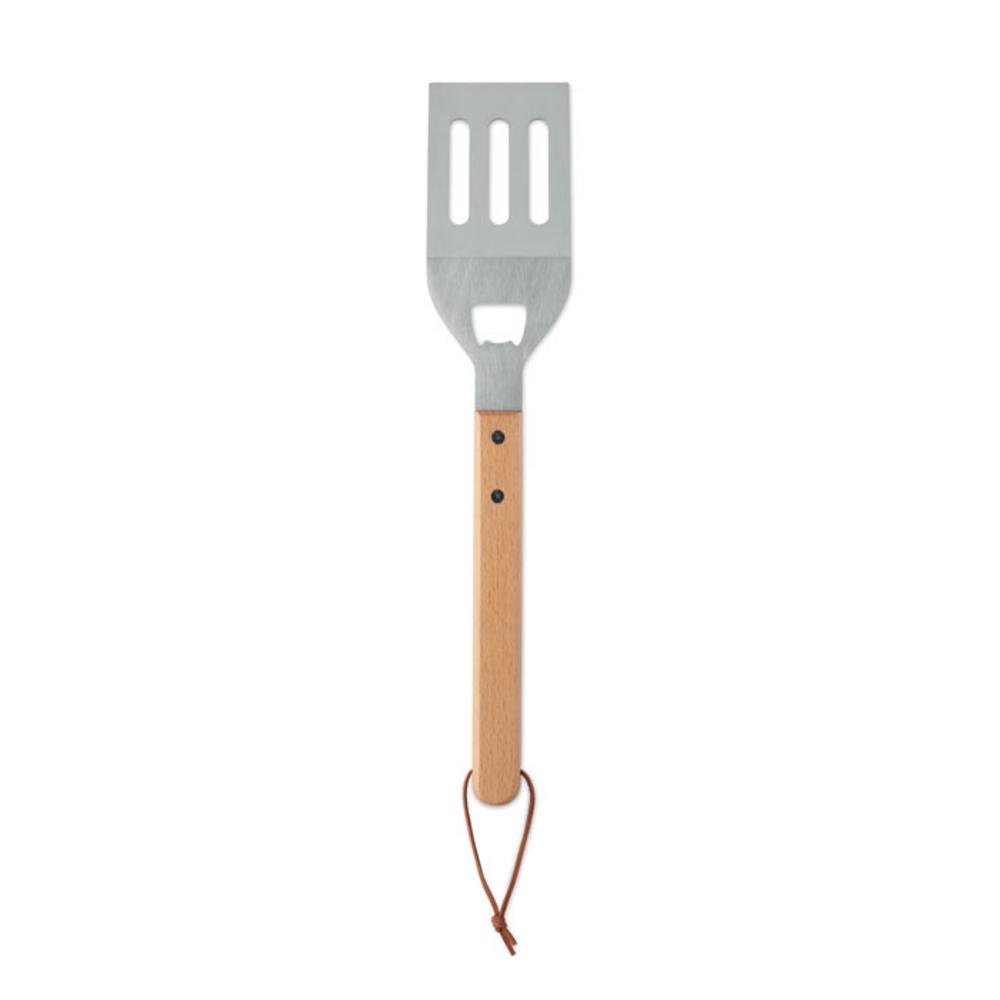 Gadżety do grilla z logo – łopatka z drewna bukowego opencook mo2796-40-back Łopatka z drewna bukowego OPENCOOK mo2796-40-back