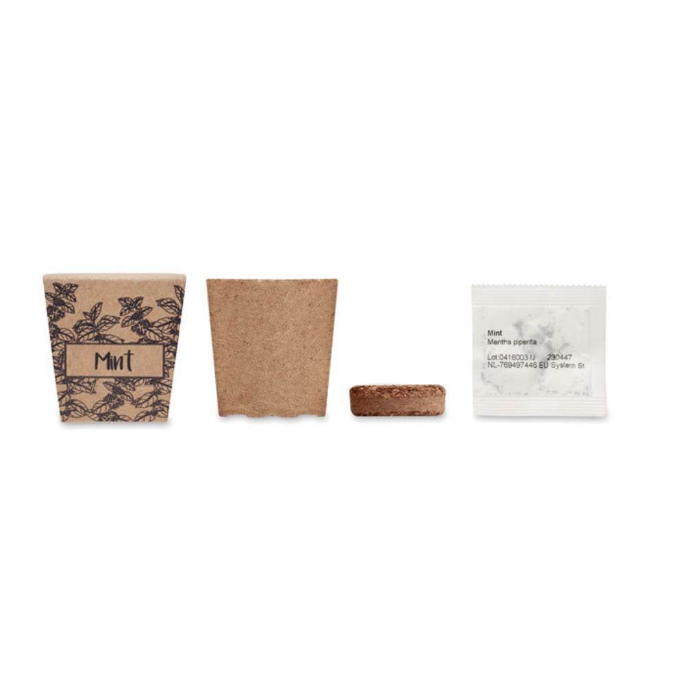 Gadżety do grilla z logo – zestaw do uprawy mięty mint kit mo2410-13-back Zestaw do uprawy mięty MINT KIT mo2410-13-back
