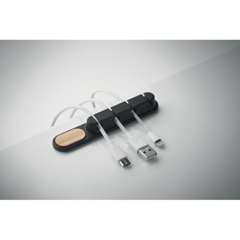 Gadżety do komputera z logo – silikonowy organizer kabli order mo2824-03-detail Silikonowy organizer kabli ORDER mo2824-03-detail