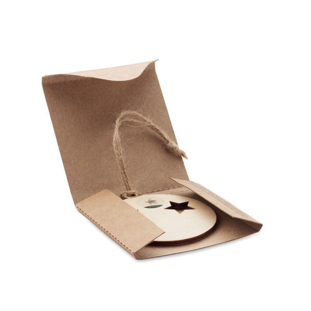 Gadżety do ogrodu z logo – zawieszka z nasionami świerka roseed cx1556-40-open Zawieszka z nasionami świerka ROSEED cx1556-40-open