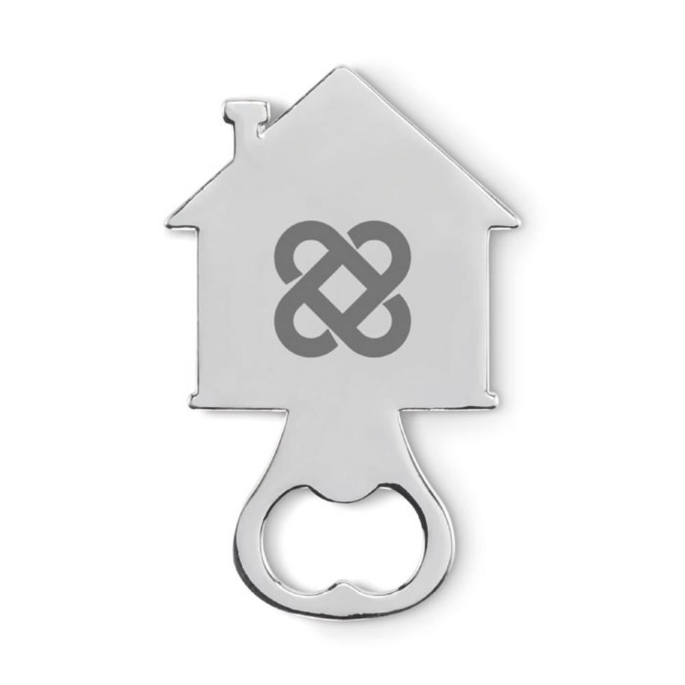 Gadżety do wina z logo – otwieracz w kształcie domu myhouse mo2828-16-print Otwieracz w kształcie domu MYHOUSE mo2828-16-print