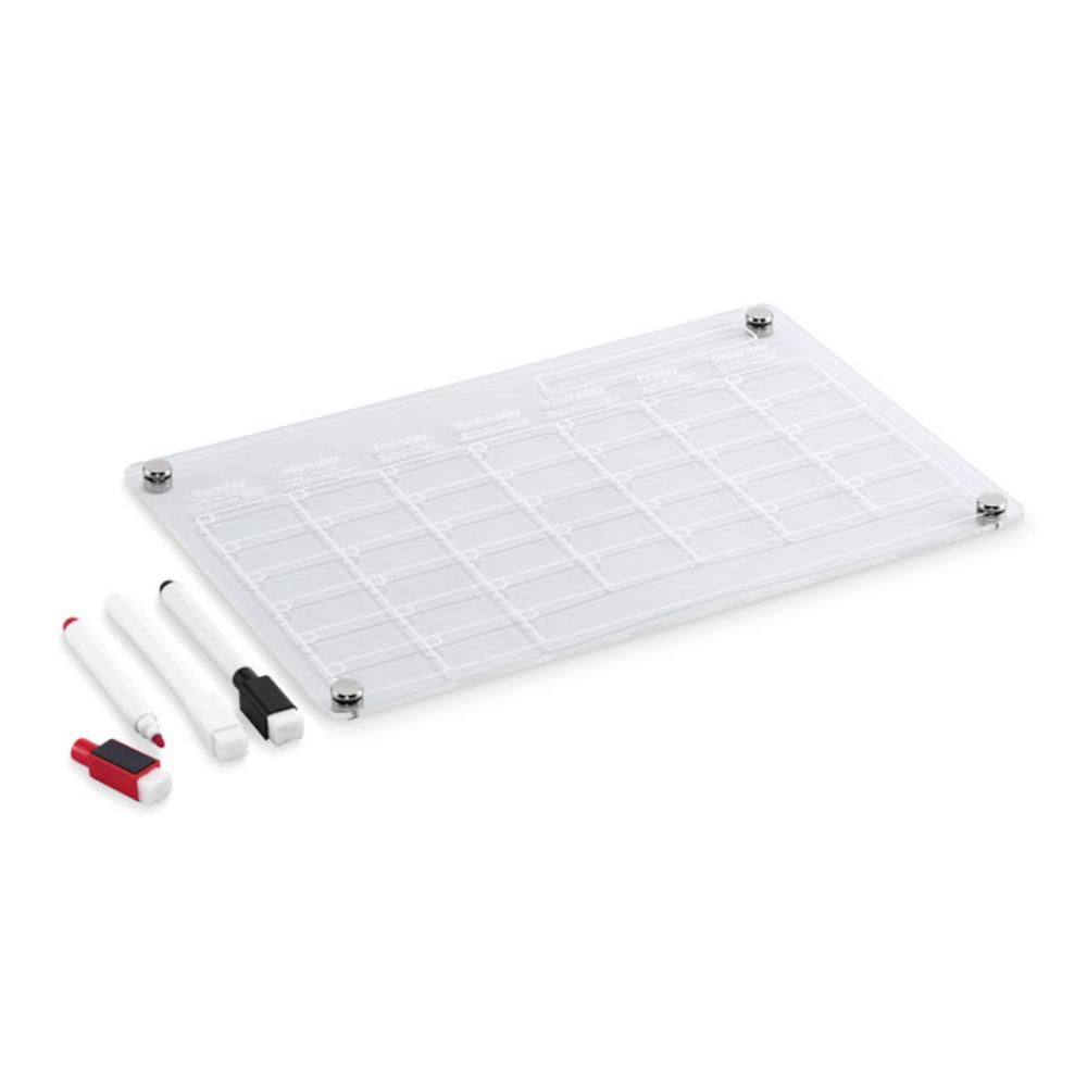 Gadżety na biurko z logo – magnetyczny planer akrylowy planit mo2886-22-back Magnetyczny planer akrylowy PLANIT mo2886-22-back