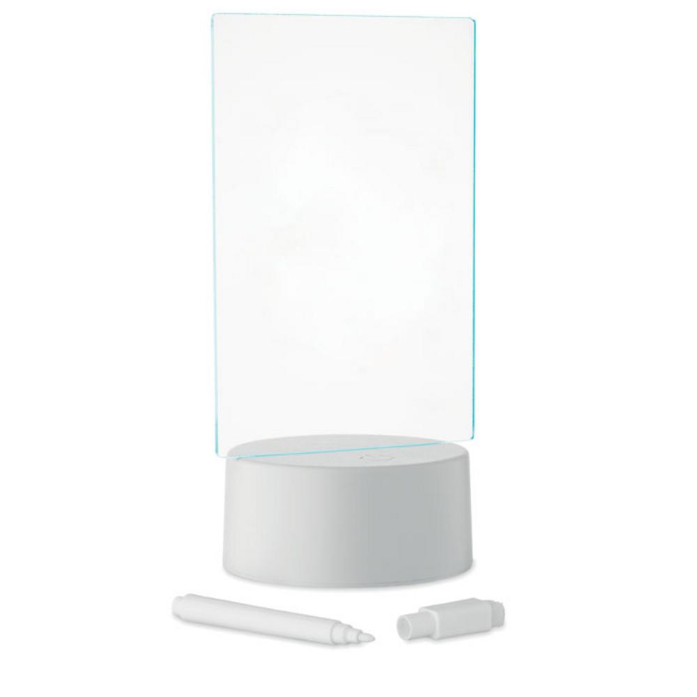 Gadżety na biurko z logo – podświetlana tablica led ledmemo mo2919-06 Podświetlana tablica LED LEDMEMO mo2919-06