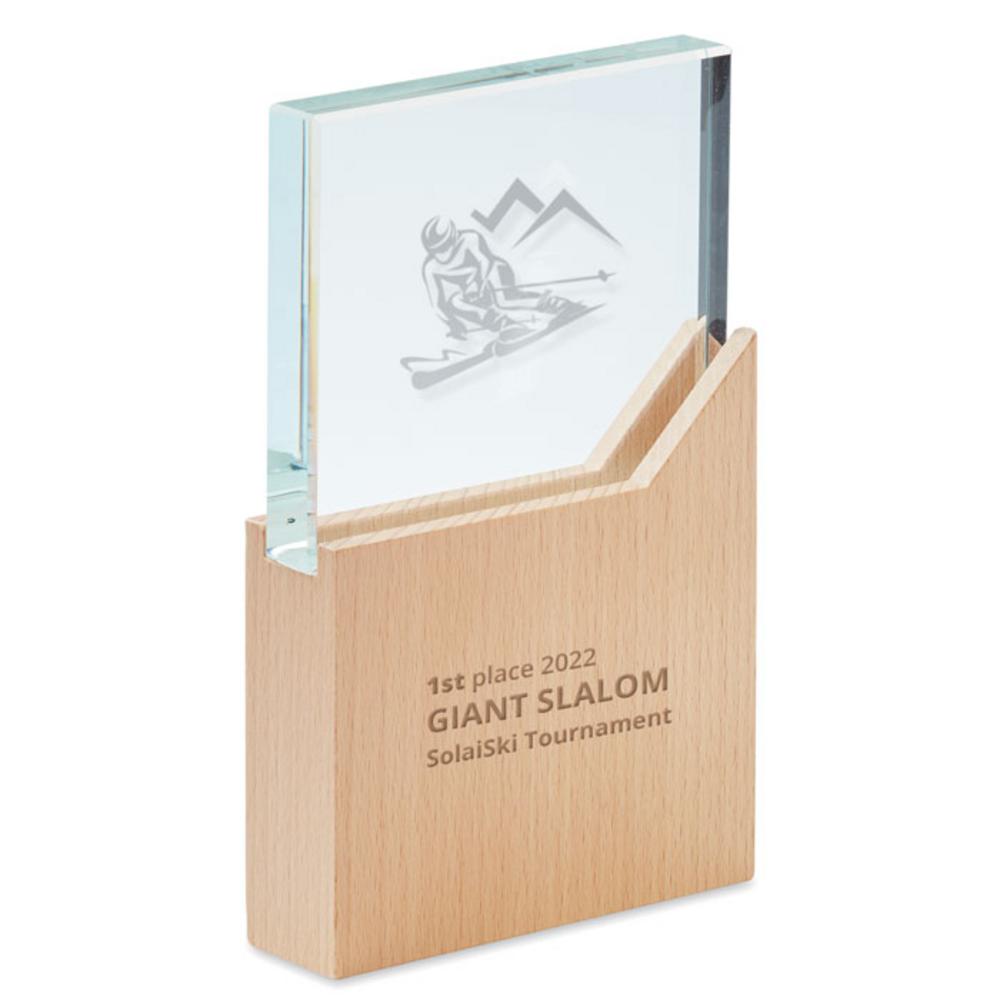 Gadżety na biurko z logo – tabliczka na nagrodę zeal mo6585-40-print Tabliczka na nagrodę ZEAL mo6585-40-print