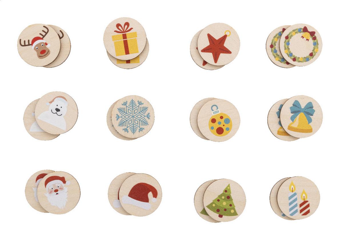 Gadżety świąteczne z logo – junoppi świąteczna gra memory AP716919__D Junoppi Świąteczna gra memory AP716919__D