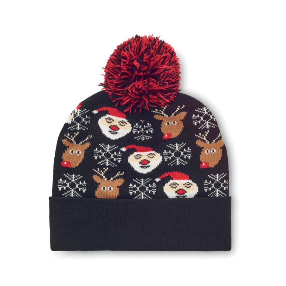 Gadżety świąteczne z logo – świąteczna czapka z dzianiny shimas hat cx1529-03-side Świąteczna czapka z dzianiny SHIMAS HAT cx1529-03-side
