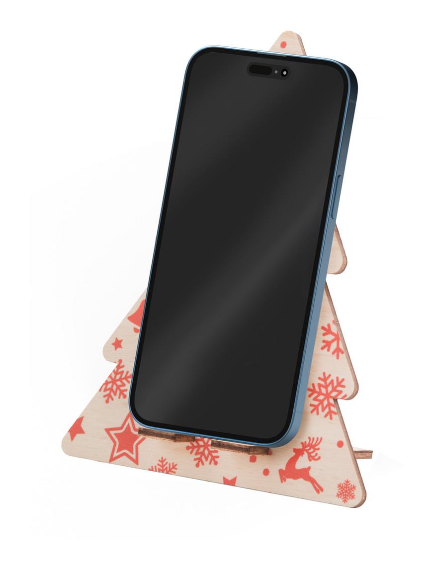 Gadżety świąteczne z logo – vallvik uchwyt na telefon – choinka AP716673-05__FC1 Vallvik uchwyt na telefon - choinka AP716673-05__FC1