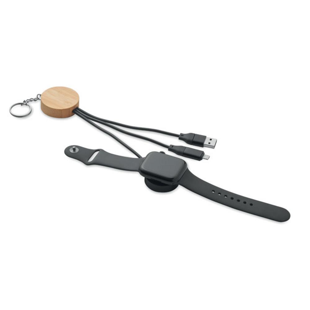 Kable usb z logo – brelok z kablem 4 w 1 60w bule mo2451-03-side Brelok z kablem 4 w 1 60W BULE mo2451-03-side