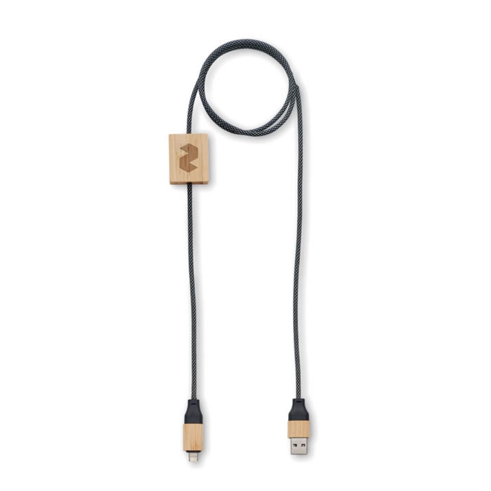 Kable usb z logo – kabel ładujący o mocy 60w caboo mo2520-40-print Kabel ładujący o mocy 60W CABOO mo2520-40-print