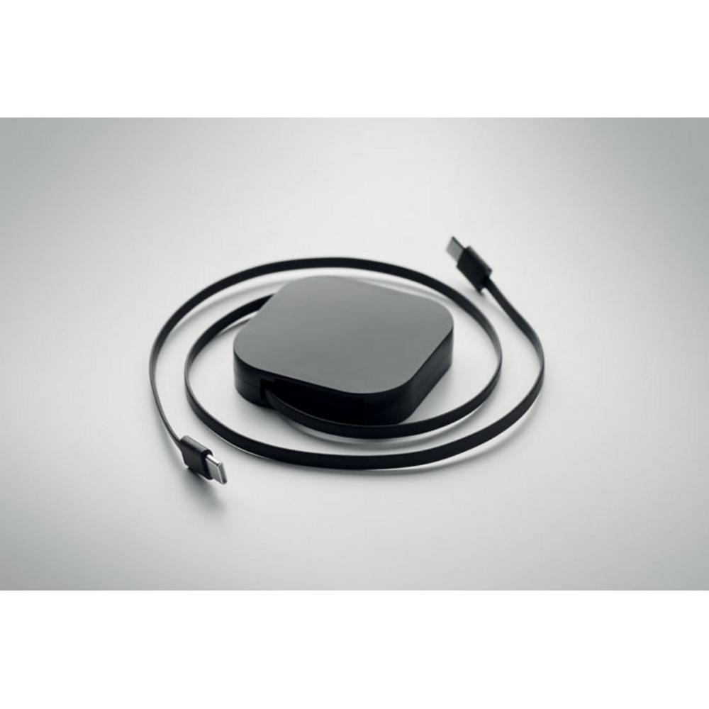 Kable usb z logo – zwijany kabel ładujący 100 w linea 100 mo2924-03-picture5 zwijany kabel ładujący 100 W LINEA 100 mo2924-03-picture5