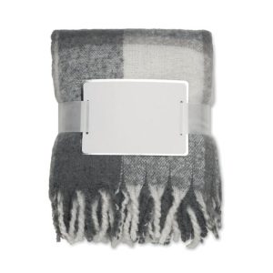 Koc moherowy w kratę QUET mo2382-07-back