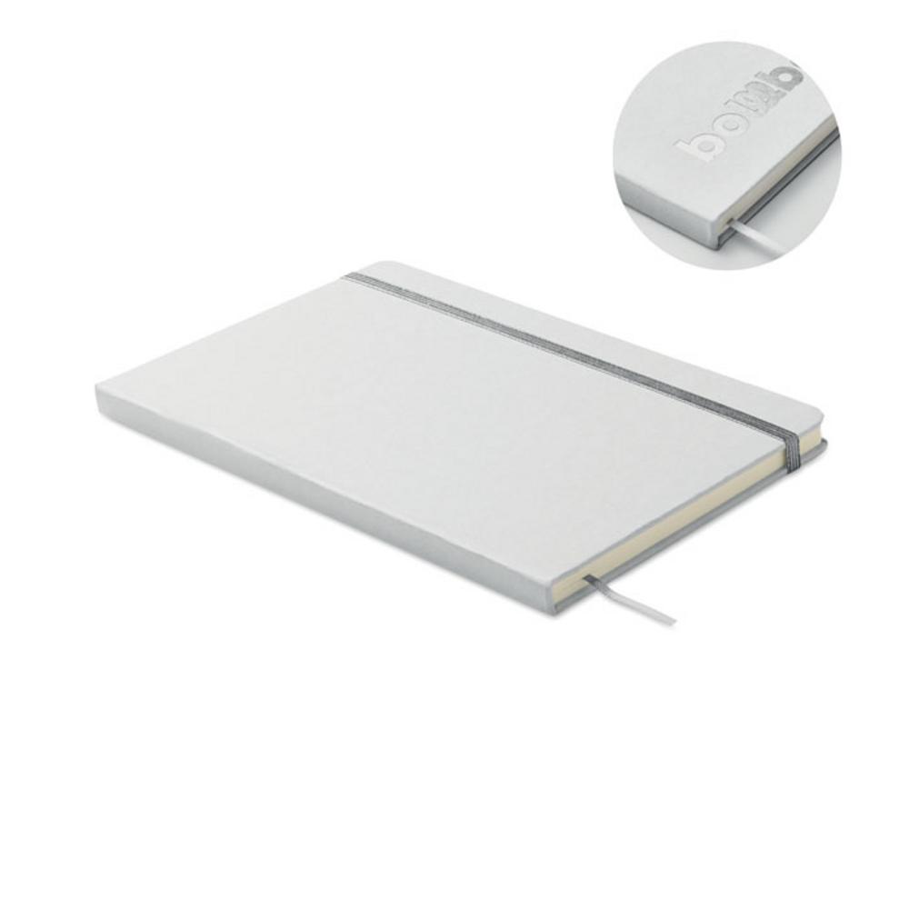 Kolorowy notatnik A5 ROUTE WHITE – srebrny mo2578-14 Kolorowy notatnik A5 ROUTE WHITE - srebrny