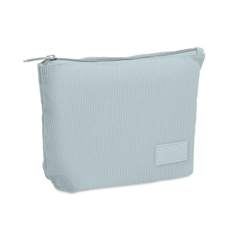 Kosmetyczka sztruksowa CORDY T – baby blue mo2876-66 Kosmetyczka sztruksowa CORDY T - baby blue
