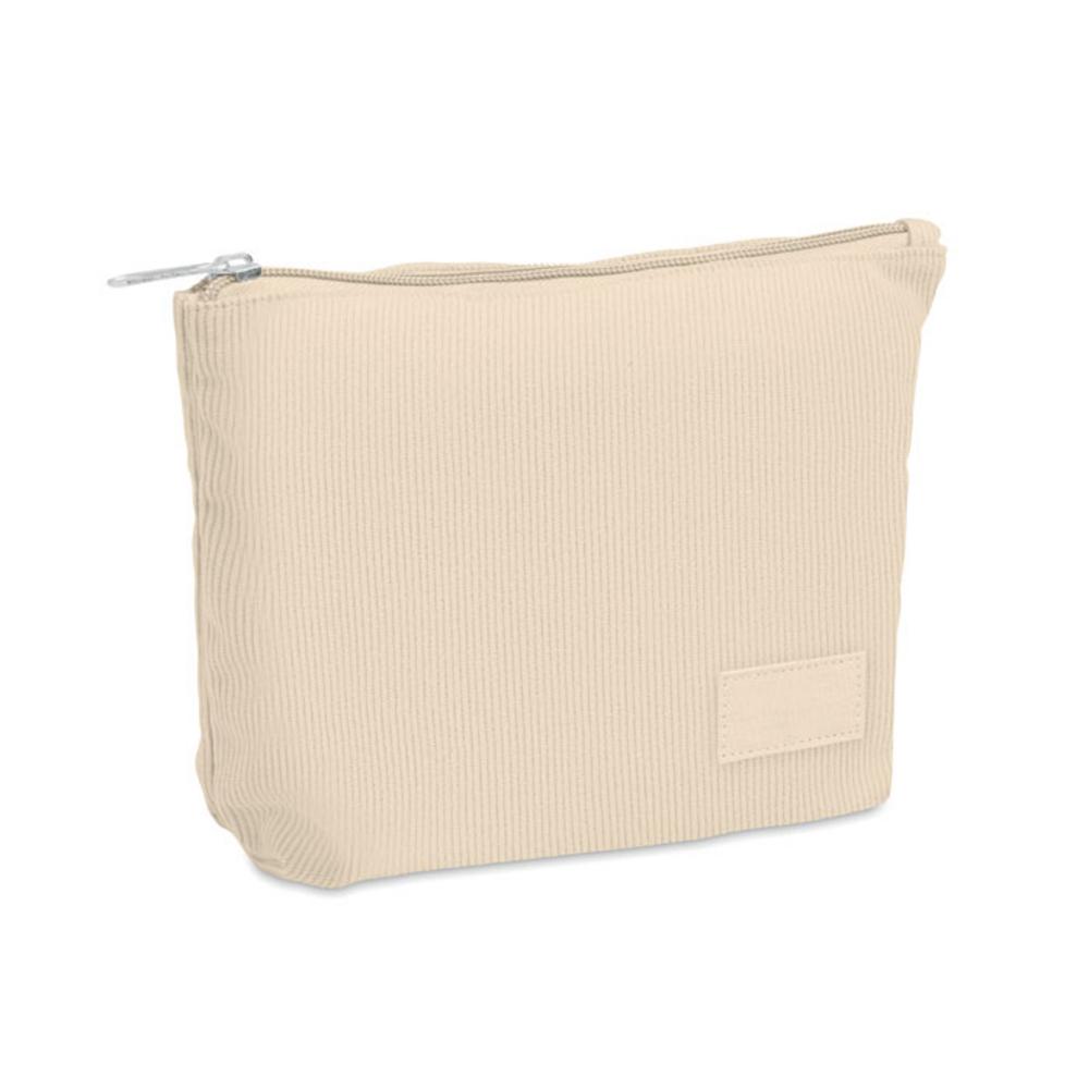 Kosmetyczka sztruksowa CORDY T – beżowa mo2876-13 Kosmetyczka sztruksowa CORDY T - beżowa