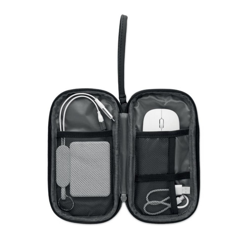 Kosmetyczki z logo – etui na akcesoria 600d rpet allthere mo2859-03-side Etui na akcesoria 600D RPET ALLTHERE mo2859-03-side