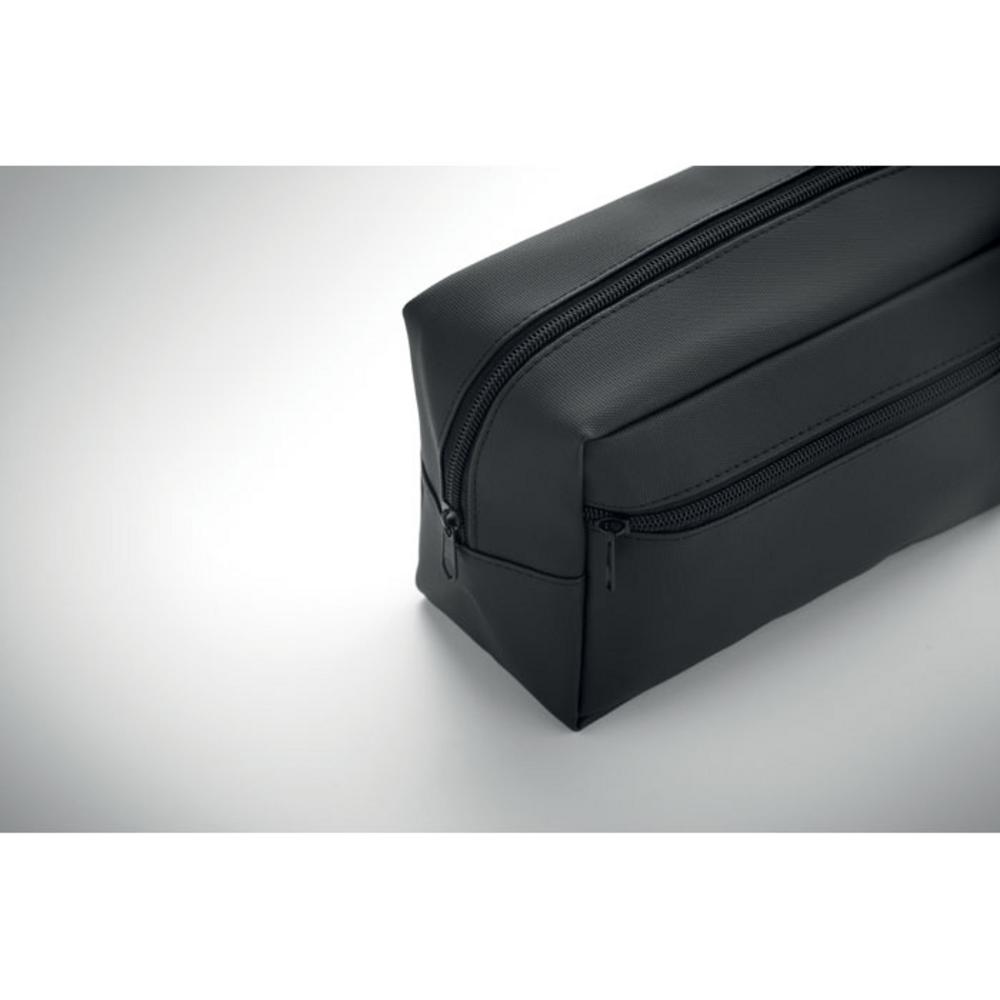 Kosmetyczki z logo – kosmetyczka z 600d rpet doppkit mo2860-03-open Kosmetyczka z 600D RPET DOPPKIT mo2860-03-open