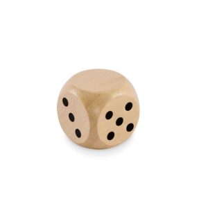 Kostki do gry średnica 3 cm DADIN - drewniane