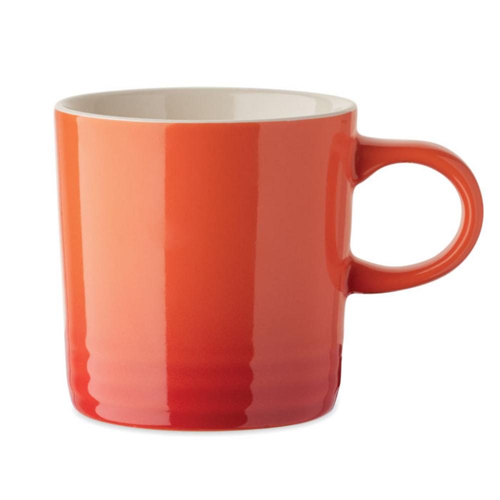 Kubek ceramiczny 290ml OROT – pomarańczowy mo2598-10 Kubek ceramiczny 290ml OROT - pomarańczowy