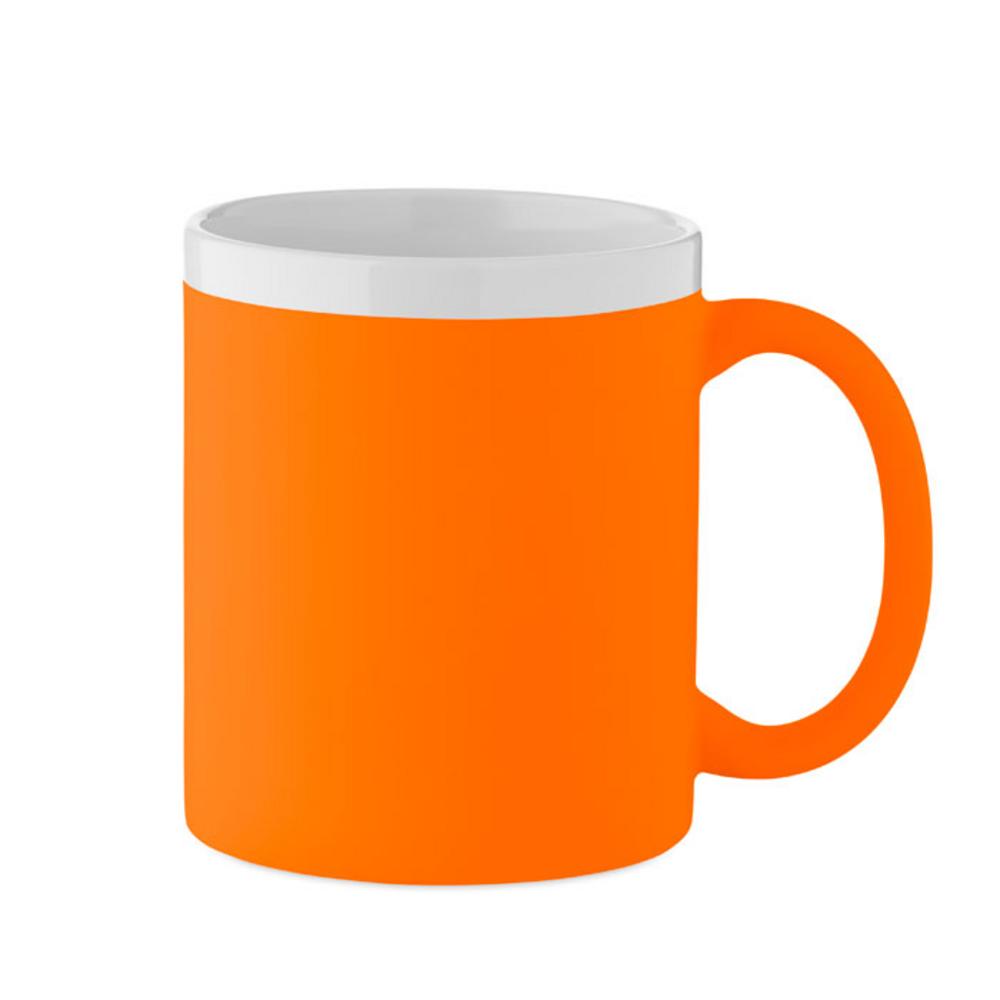 Kubek ceramiczny 300ml MUGIVA – fluorescencyjny pomarańczowy mo2890-71 Kubek ceramiczny 300ml MUGIVA - fluorescencyjny pomarańczowy