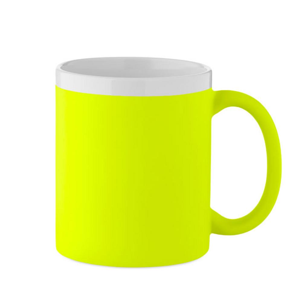 Kubek ceramiczny 300ml MUGIVA – fluorescencyjny żółty mo2890-70 Kubek ceramiczny 300ml MUGIVA - fluorescencyjny żółty