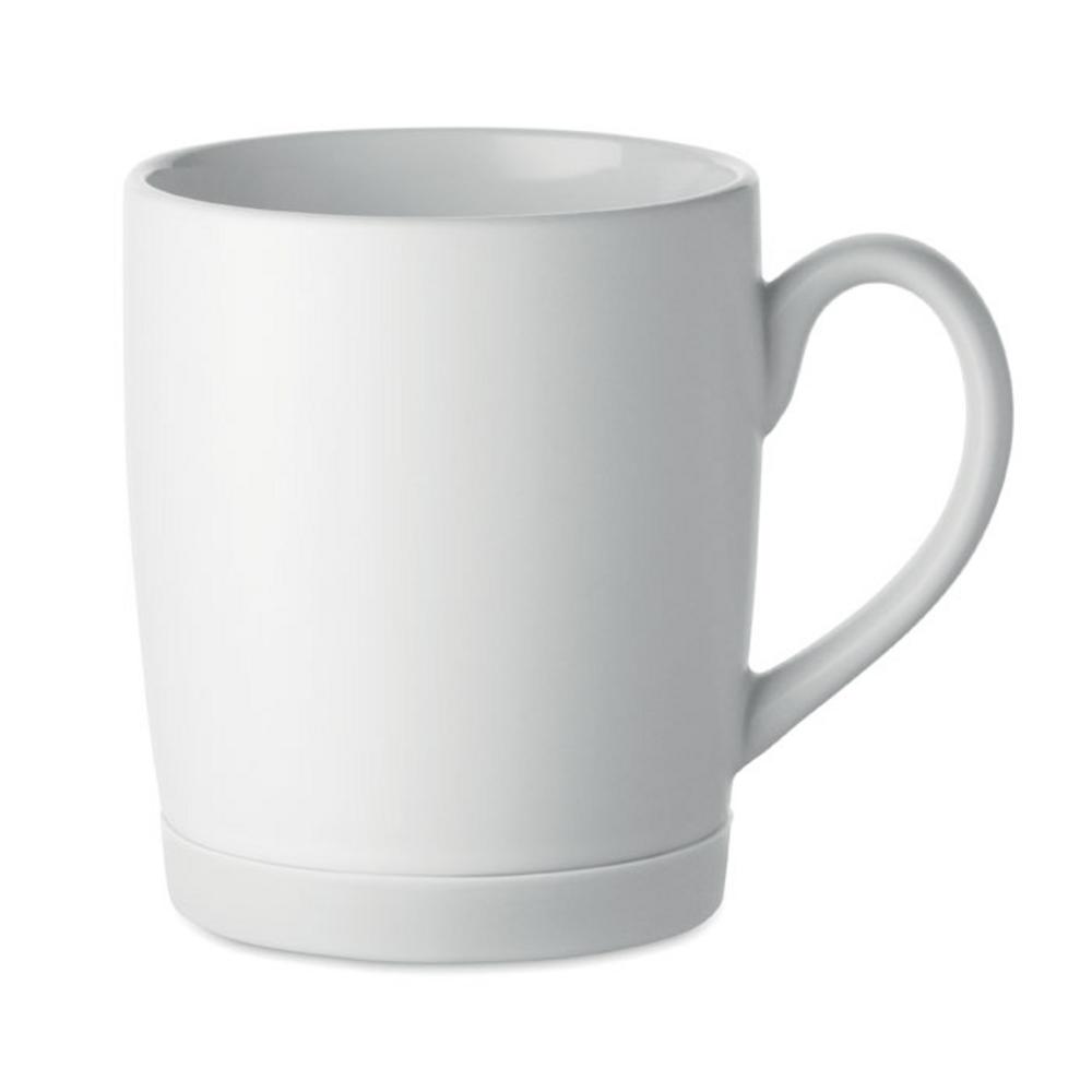 Kubek ceramiczny 300ml SILBASE – biały mo2958-06 Kubek ceramiczny 300ml SILBASE - biały